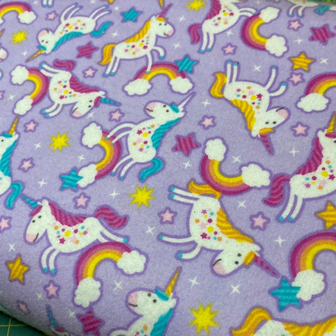 Windham - Flannel - cubby bear - unicorns