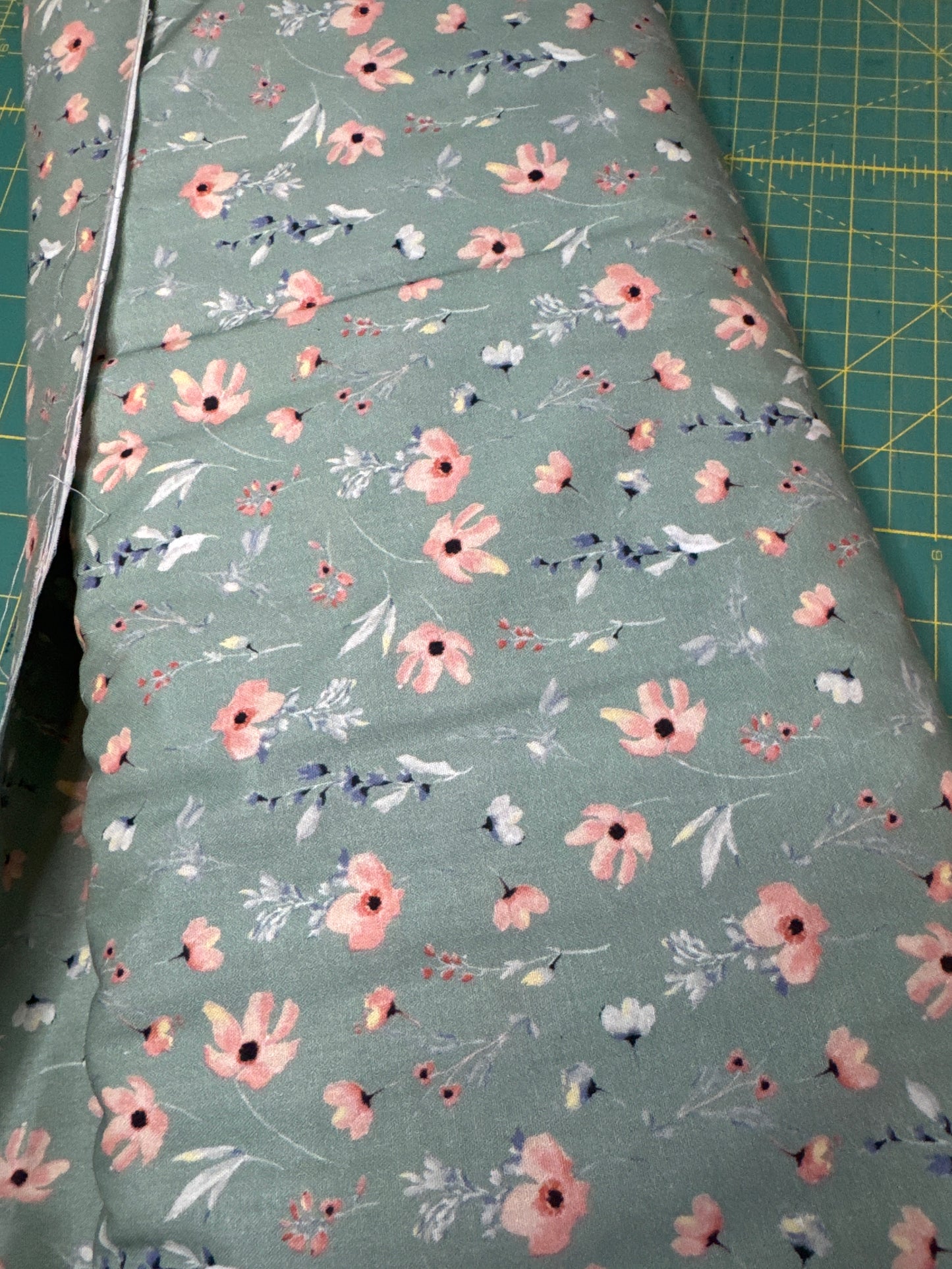 Cotton - sage green floral