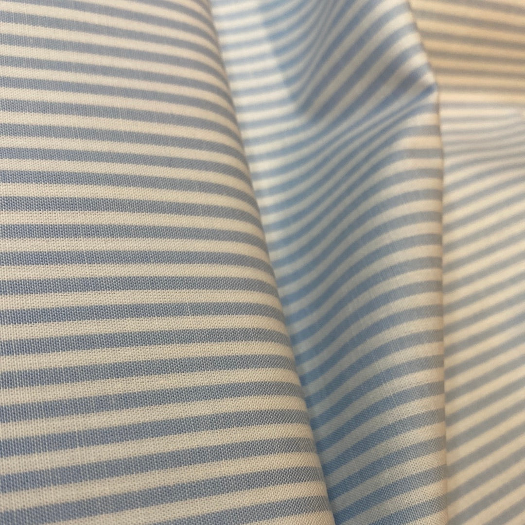 Chambray - pale blue stripes