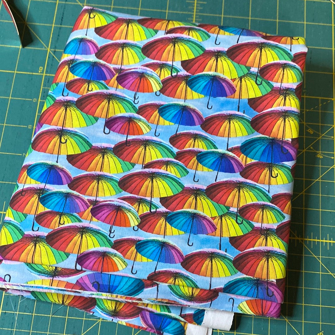 Cotton rainbow umbrellas 160cm piece