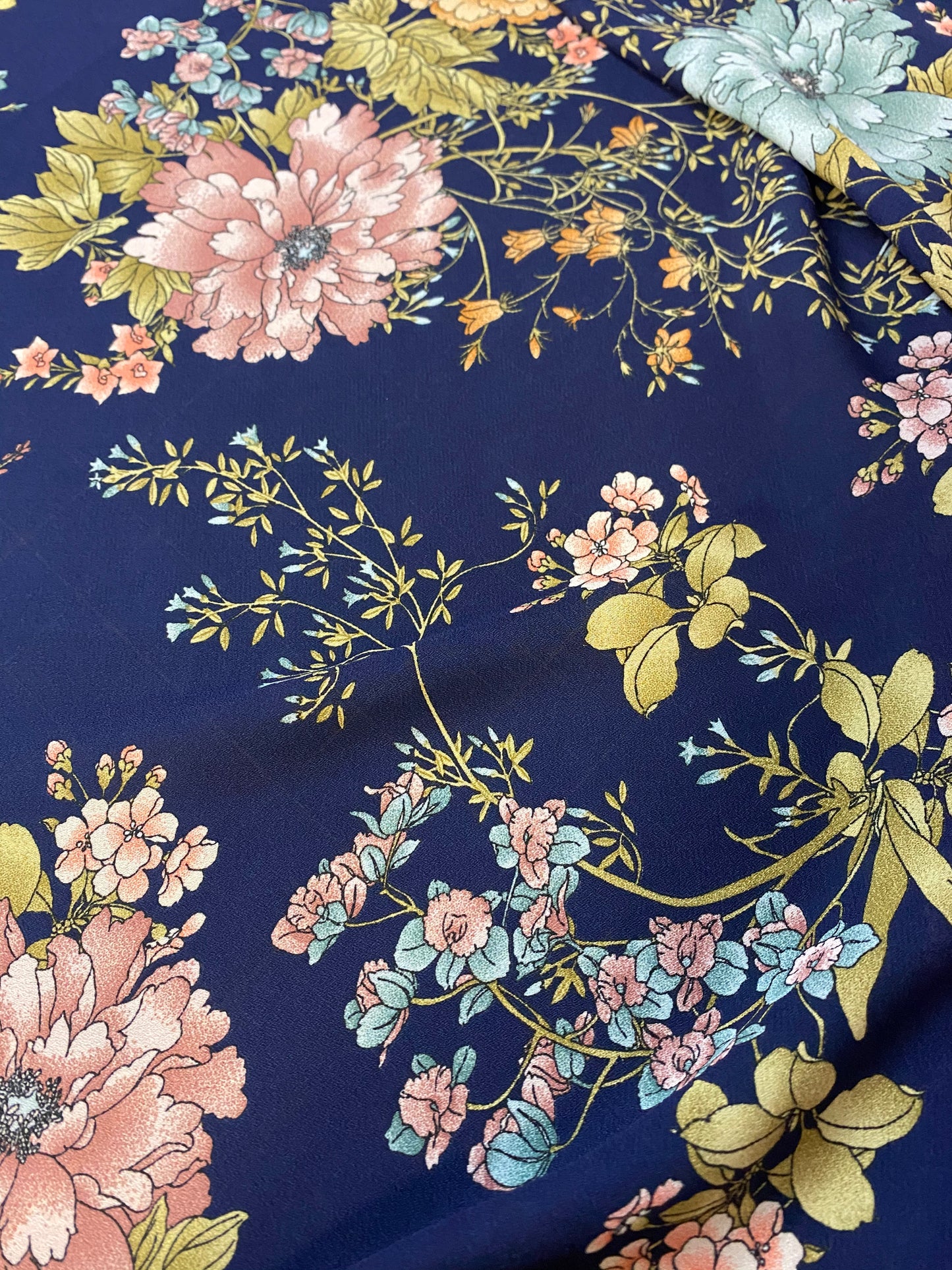 Georgette - Navy Floral
