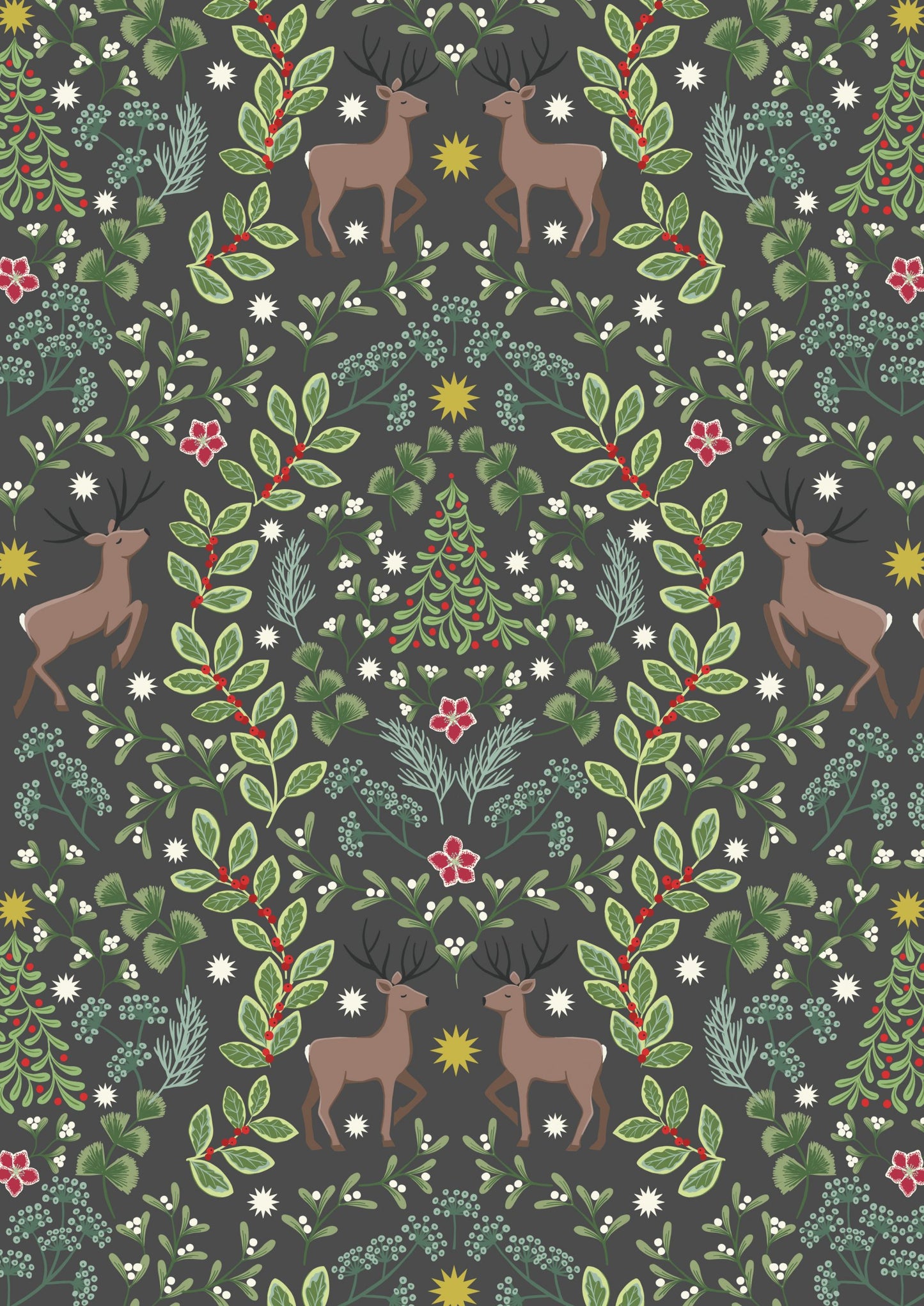 Lewis and Irene - Noel - Noel on warm grey with gold metallic