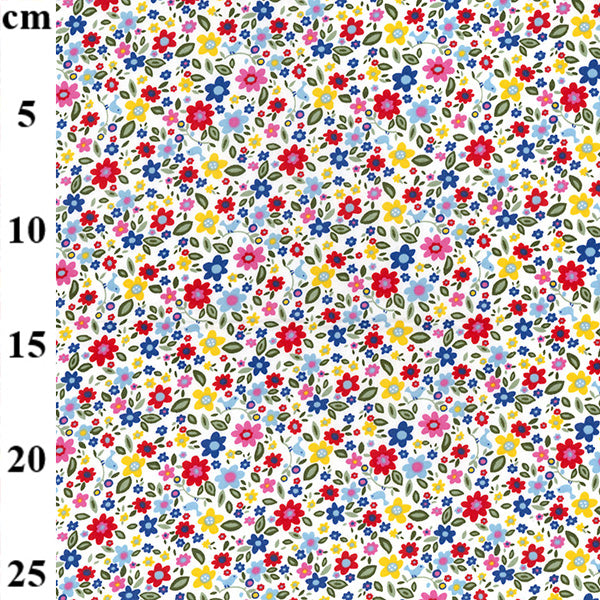 Rose and Hubble - Floral cotton poplin - Naive floral