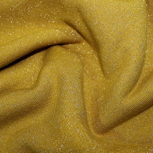 Jersey - Lurex mix knit sweat - Sparkly mustard