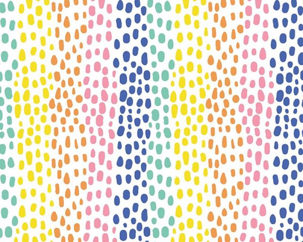 100% cotton - little Johnny - multicolour dots
