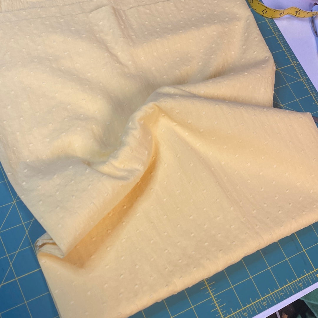 Dobby Spot cotton - Yellow