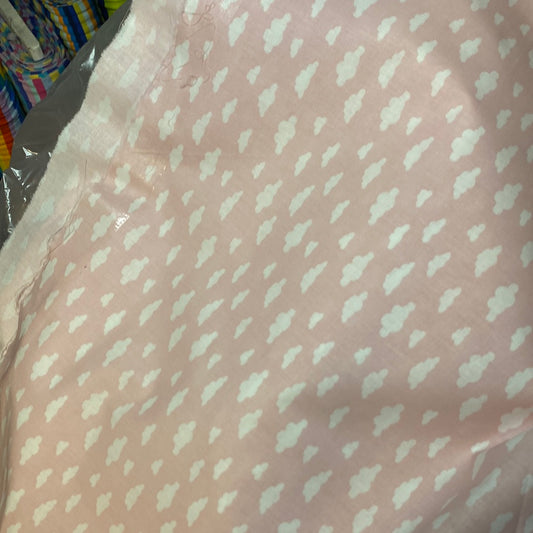 Pink cloud cotton 130cm