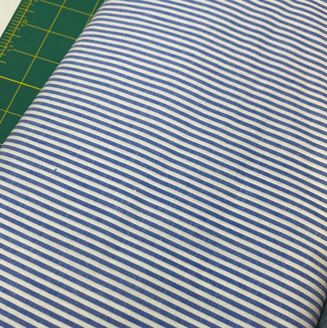 Chambray - royal blue stripes
