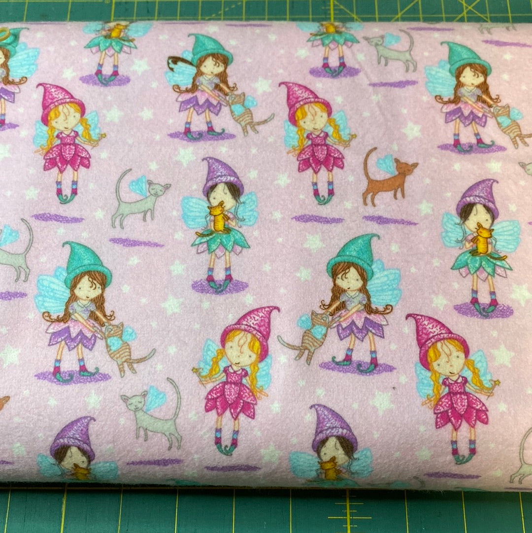 Windham - Flannel - cubby bear - fairies