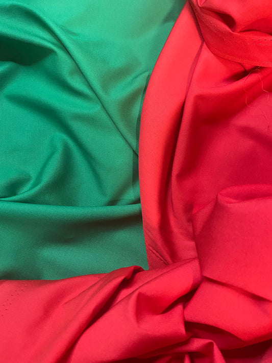 Rose and Hubble - cotton poplin - fir green