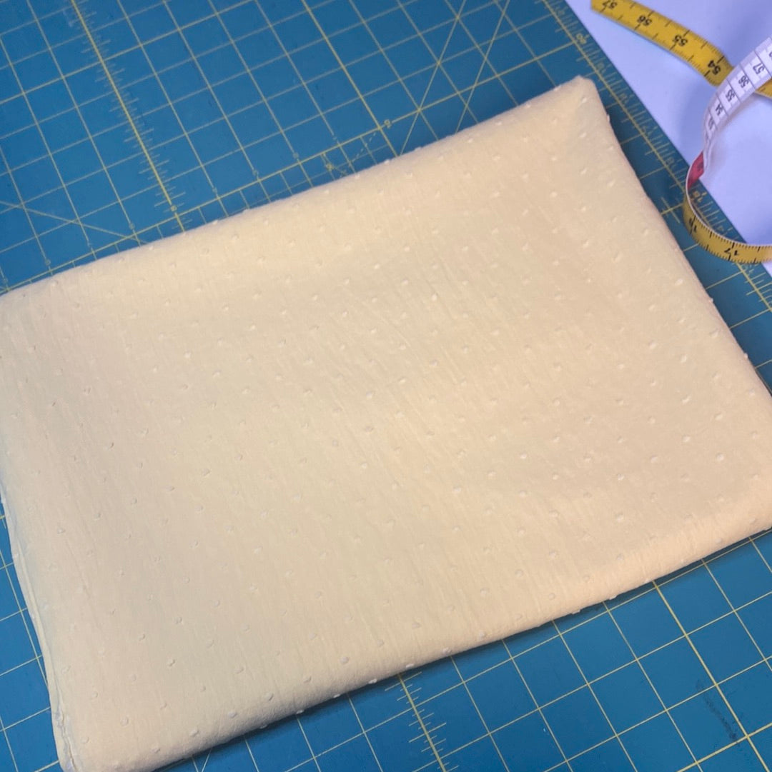 Dobby Spot cotton - Yellow