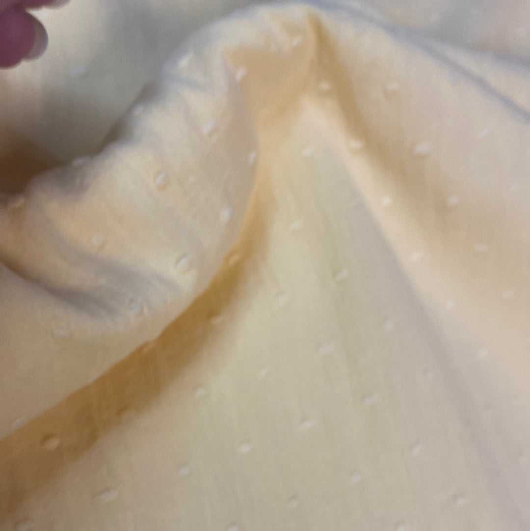 Dobby Spot cotton - Yellow