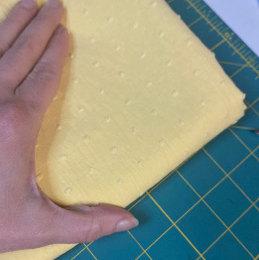 Dobby Spot cotton - Yellow