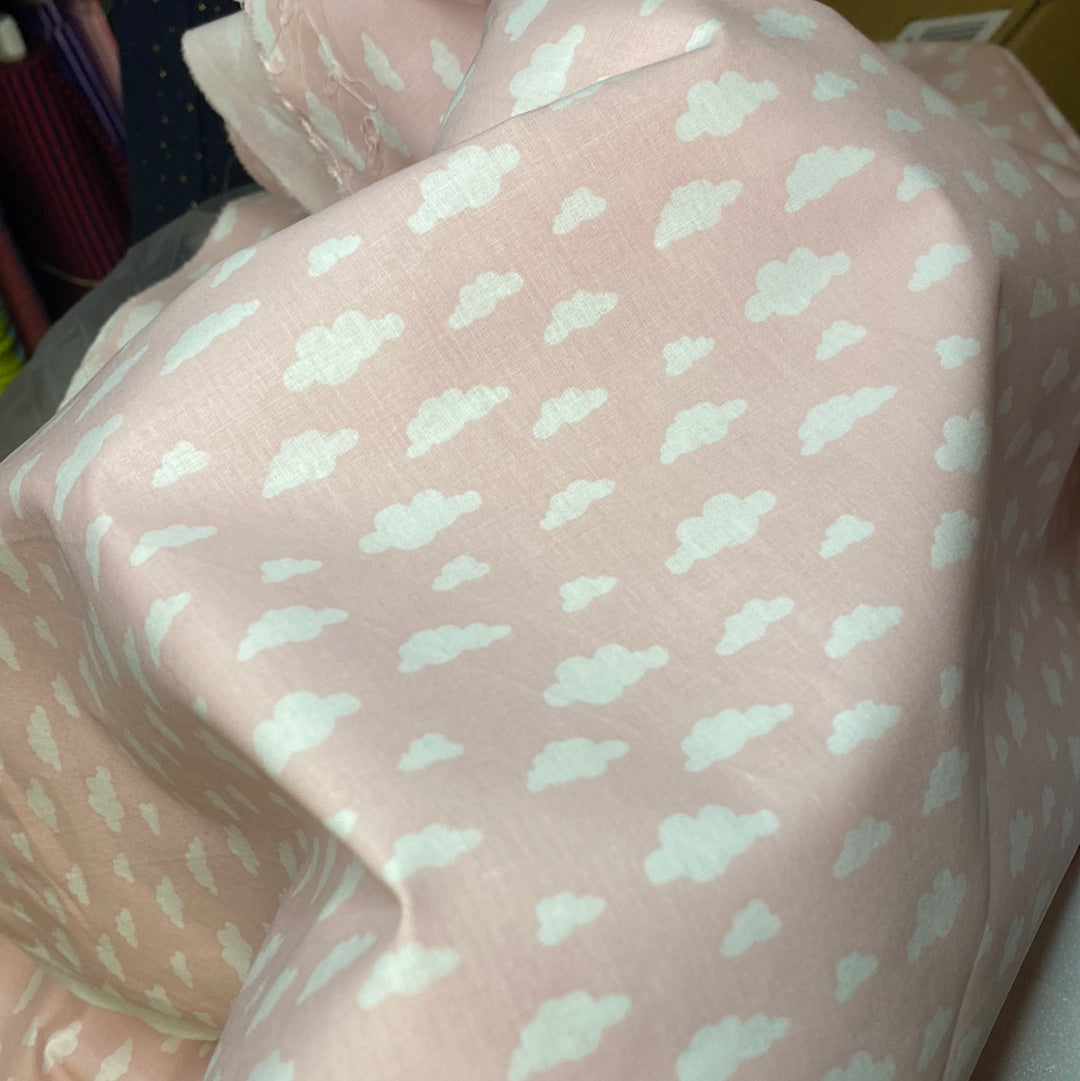 Pink cloud cotton 130cm