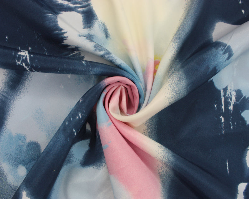 Crepe de chine - Abstract spray paint