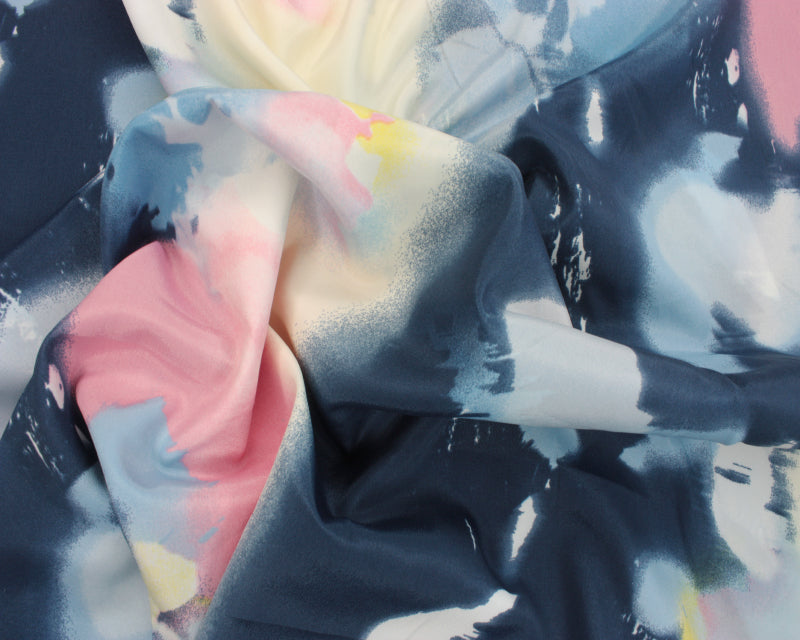 Crepe de chine - Abstract spray paint