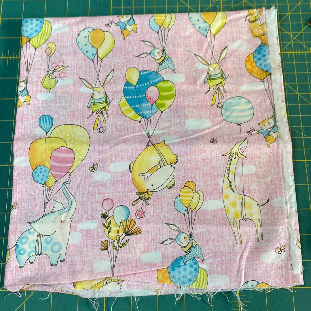 Blend cotton - hello world pink - 60cm piece