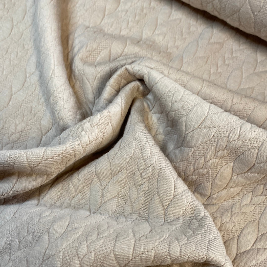 Cable knit - chain rope fabric - Nude