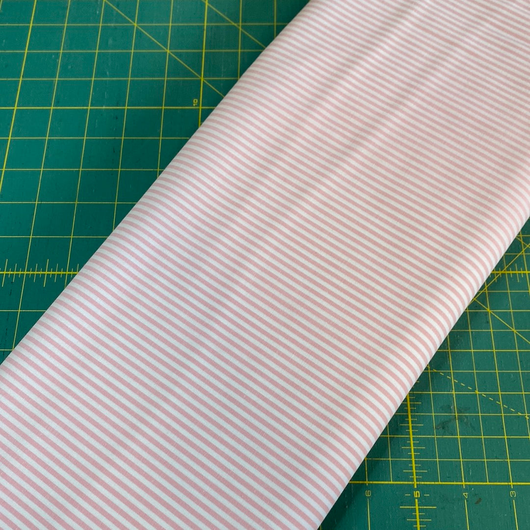Chambray - light pink stripes