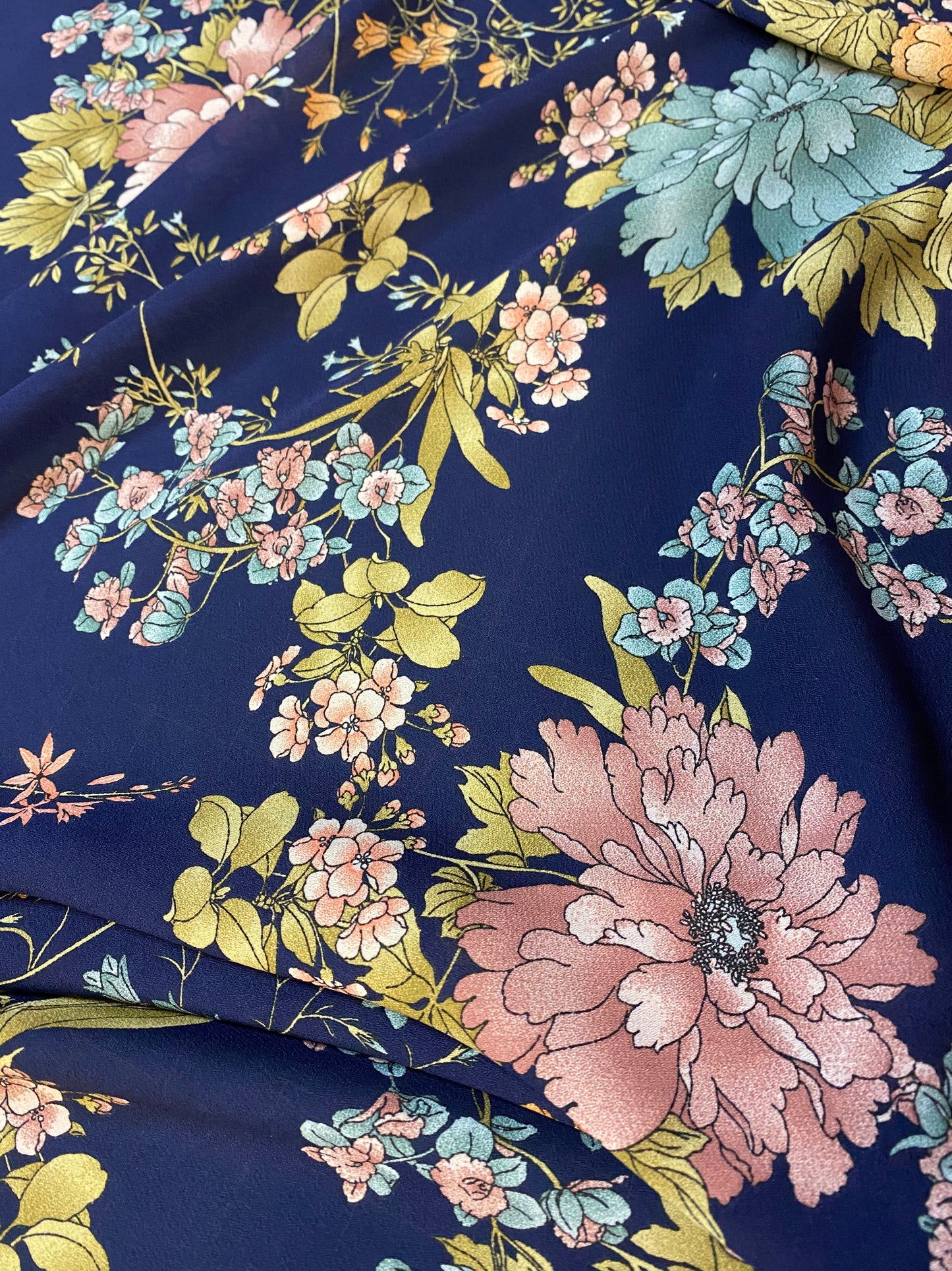 Georgette - Navy Floral