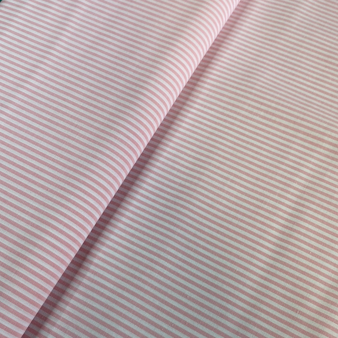 Chambray - light pink stripes