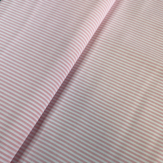 Chambray - light pink stripes