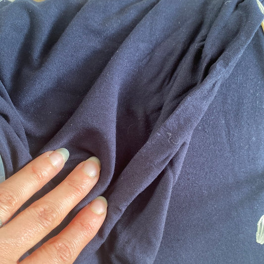 Viscose Jersey - Plain navy (drapey)