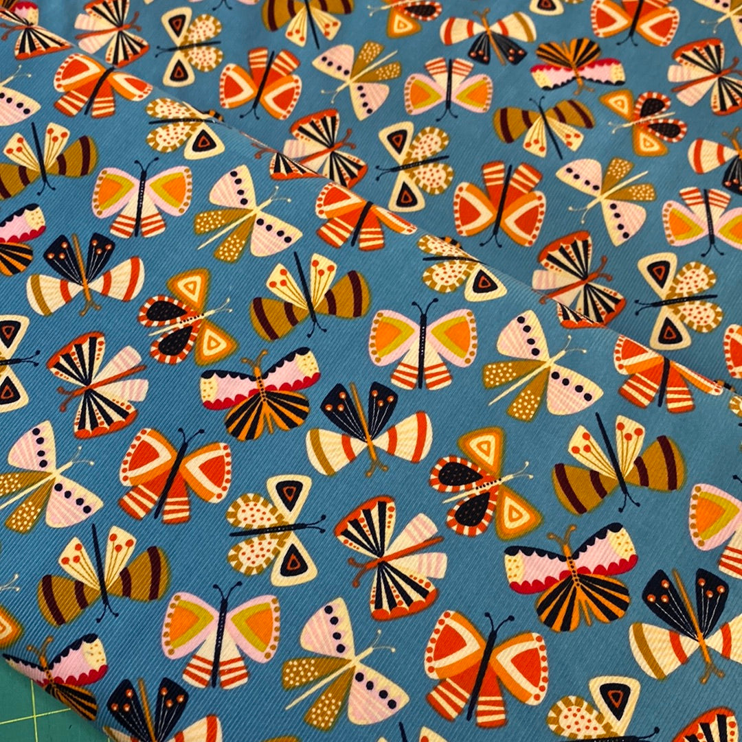 Corduroy (100% cotton - fine) - Butterfly dance