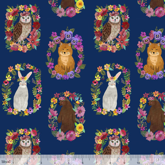 Blend - Forest friends - Wood rings navy