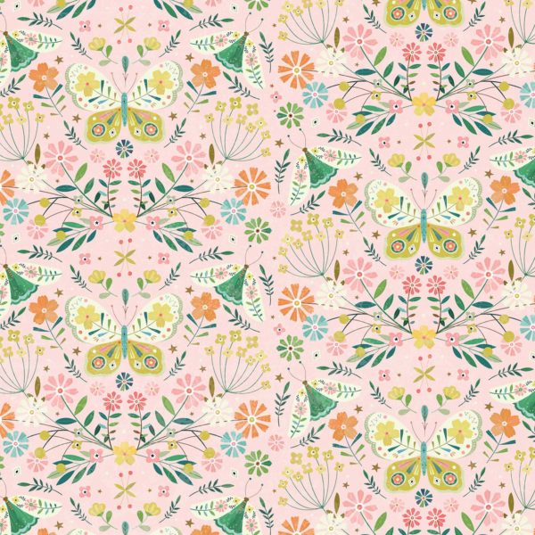 Dashwood Studio - Hedgerow - Pink butterflies