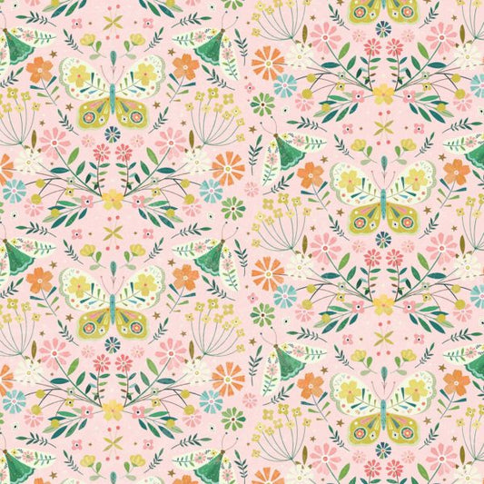 Dashwood Studio - Hedgerow - Pink butterflies
