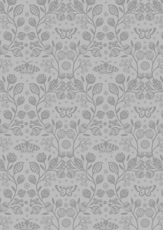 Lewis and Irene - Winter Garden - winter garden mono grey - moths and butterflies