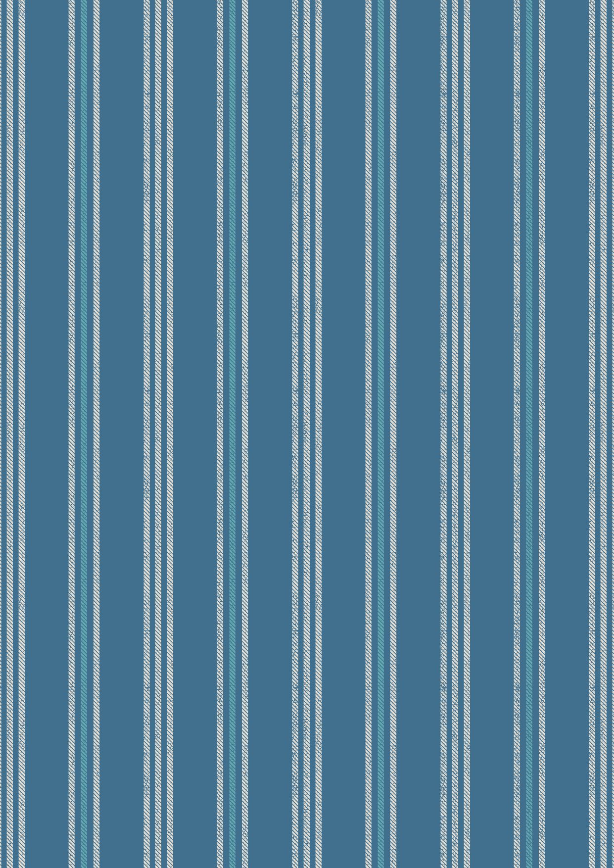 Lewis and Irene - Thalassophile - Coastal stripe on dark blue