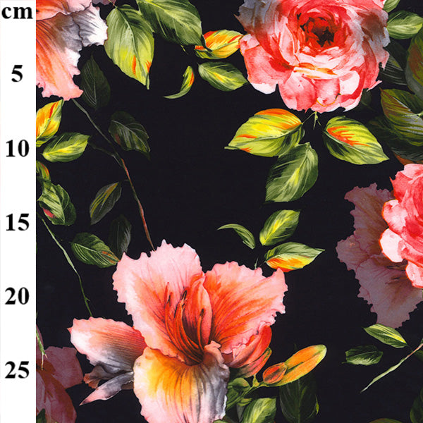 Supersoft (peachskin) - Large roses floral