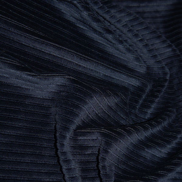Jumbo knit stretch Cord - Navy