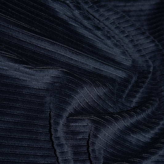 Jumbo knit stretch Cord - Navy