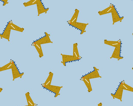 Single Jersey - Cool crocodiles