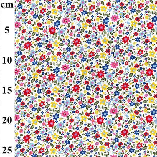 Rose and Hubble - Floral cotton poplin - Naive floral