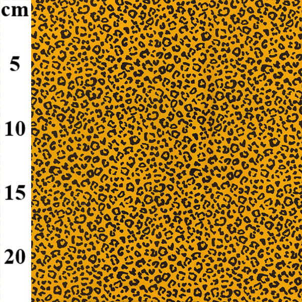 Rose and Hubble - cotton poplin - small Gold leopard print