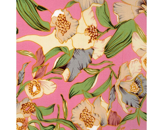 Peachskin - Large Iris pink floral
