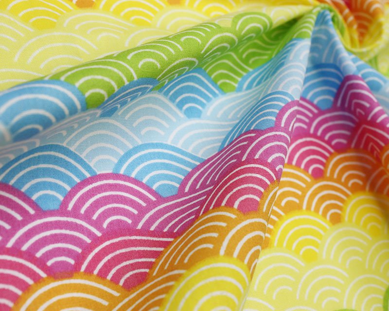 Polycotton - Rainbow arches
