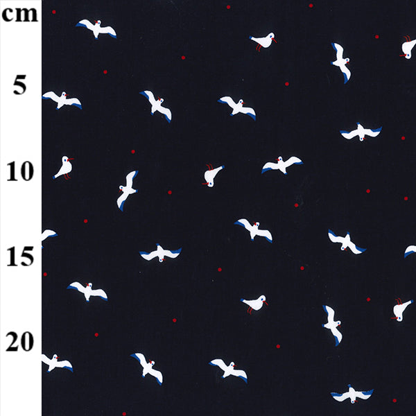 Cotton - Nautical birds - seagulls