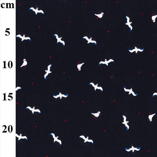 Cotton - Nautical birds - seagulls