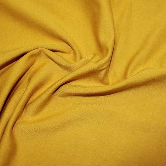 Jersey - cotton lycra - plain Ochre