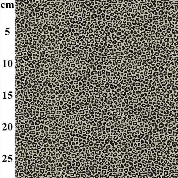 Jersey - Leopard print on Taupe