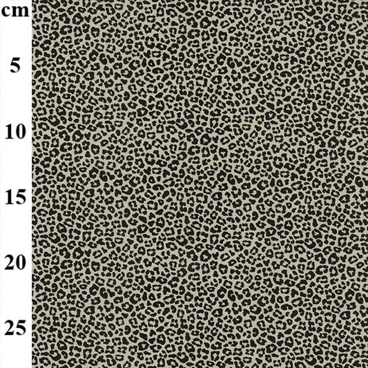 Jersey - Leopard print on Taupe