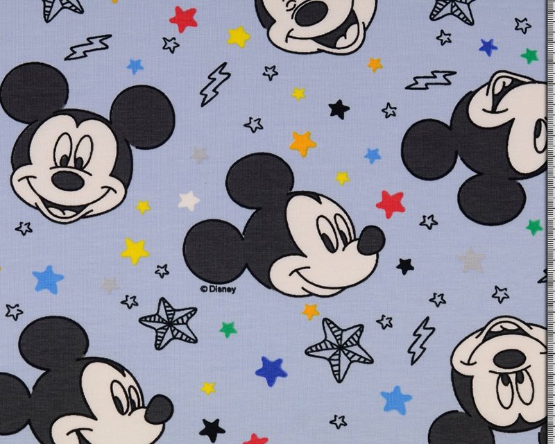 Single Jersey - licensed - Mickey Mouse blue