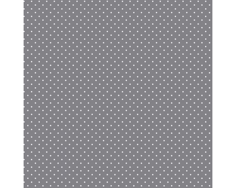 100% Cotton - Pinspot Grey