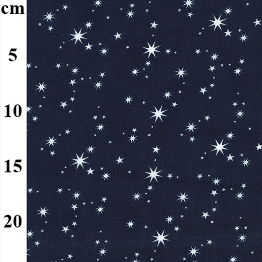 Polycotton - Navy Stars