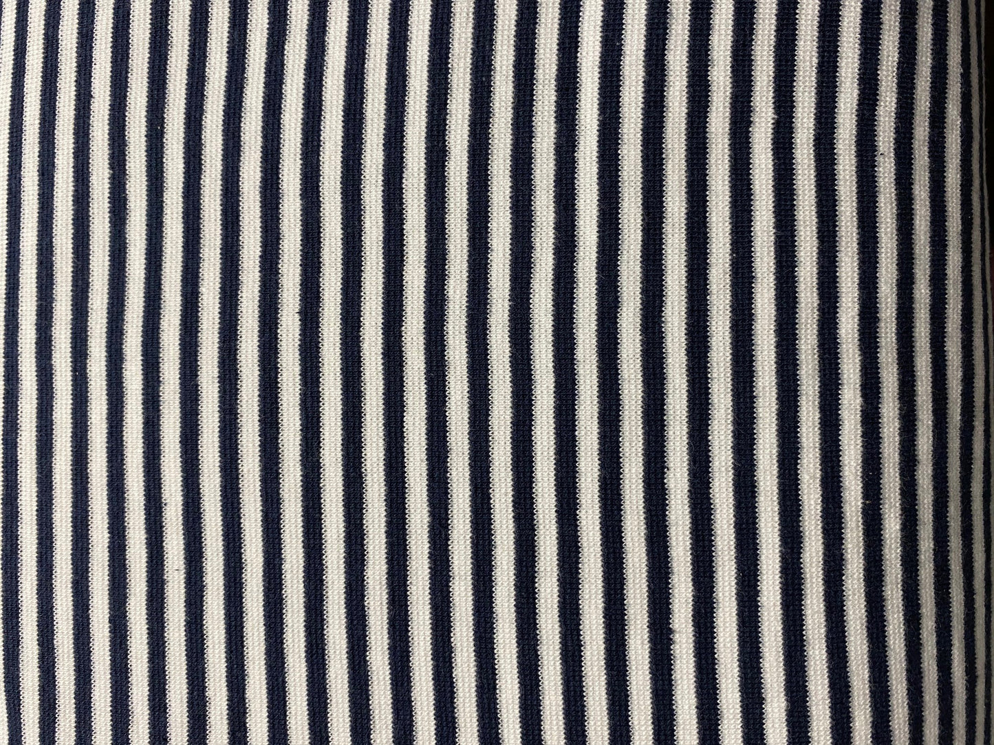 Jersey tube - tubular fabric - ribbing - cuffing fabric - navy and white stripes